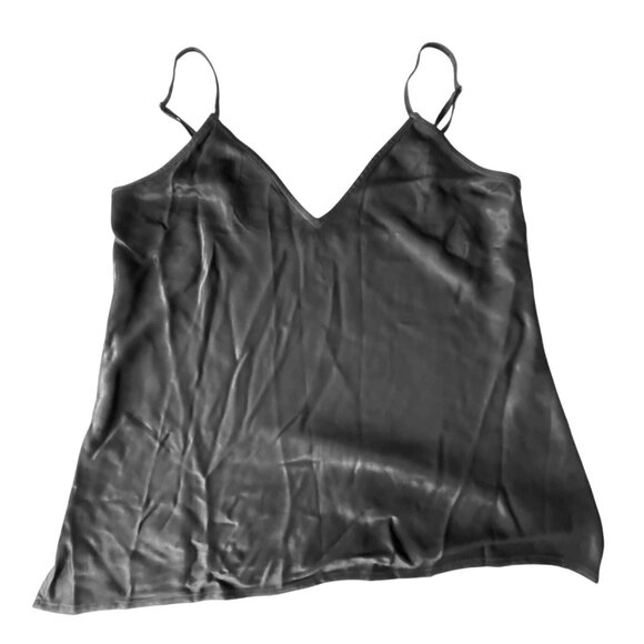 River + Sky Tops - River + Sky Womens Black Satin Camisole Top